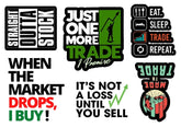 WHEN THE MARKET DROP Sheet sticker